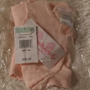 Bonnie Baby Cotton Sweater Crop pink pearls 18M